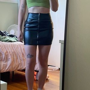 Leather skirt!!